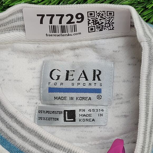 Vintage 1991 Anaheim Sweatshirt Women L/XL 24x23 Ringer Baggy - Picture 8 of 15